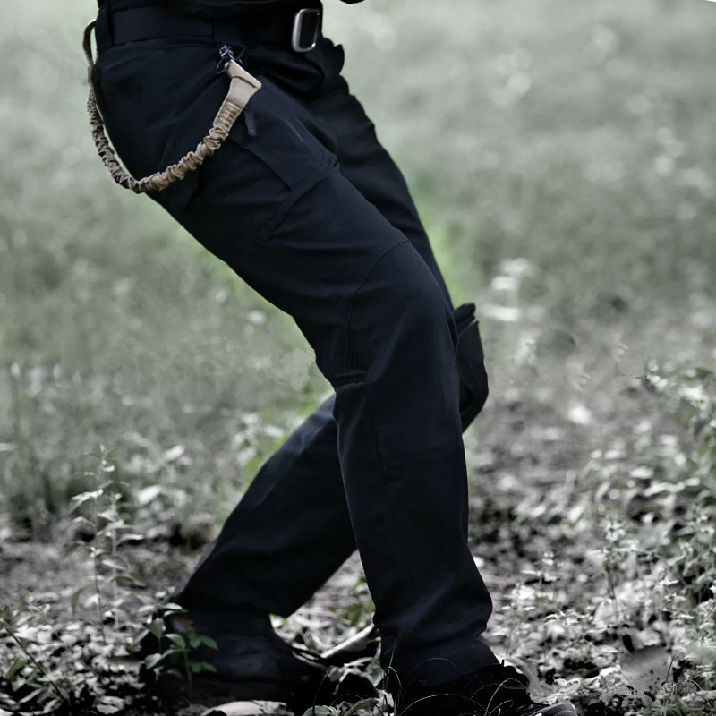  IX9 City Tactical Cargo Pants Men Combat SWAT Army Military Pants Cotton Many Pockets Stretch Flexi