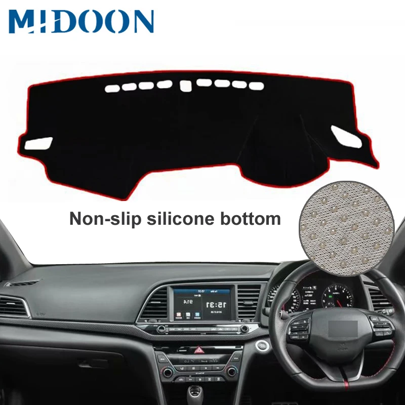 MIDOON для Hyundai Avante Elantra I35 2015 2016 2017 2018 2019 Чехлы стайлинга автомобилей Dashmat Dash коврик