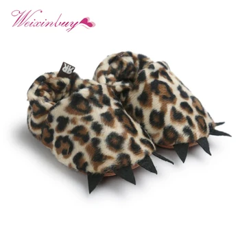WEIXINBUY Winter Cute warm Monster Claw Moccasins Boots