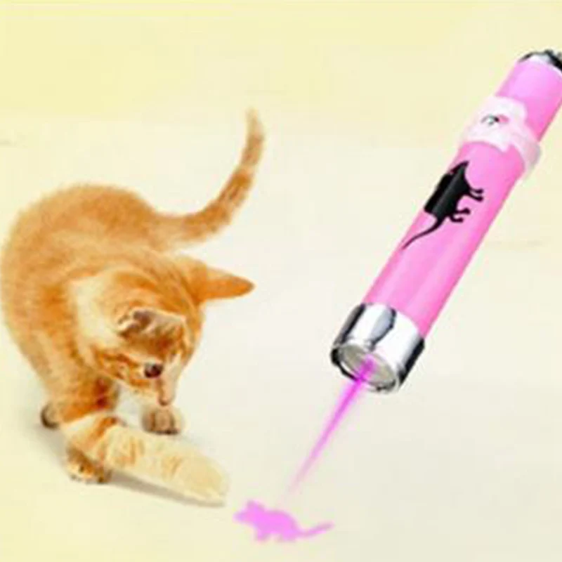

Cat Toy LED Laser Pointer Cat Electronic Funny Cats Stick Fun Interactive Toy Laser Pen With Lighting