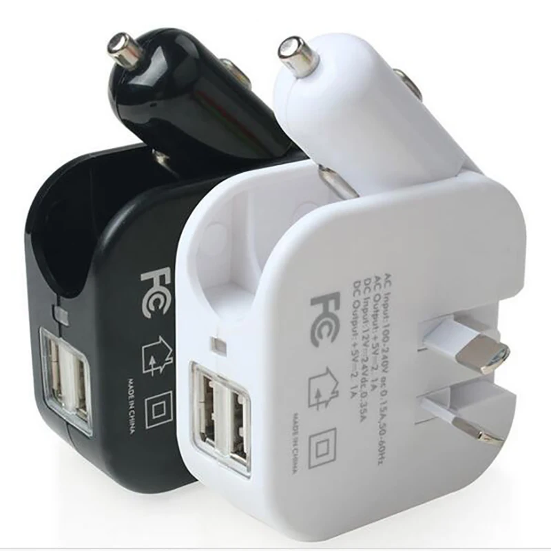 شاحن هاتف خلوي usb طوي سيارة ولاعة السجائر و جدار المقابس 2in1 العالمي المحمول GPS SLD01 5 فولت 2.1A المنزل السفر شاحن شاحن هاتف خلوي usb طوي سيارة ولاعة السجائر و جدار المقابس 2in1 العالمي المحمول GPS SLD01 5 فولت 2.1A المنزل السفر شاحن