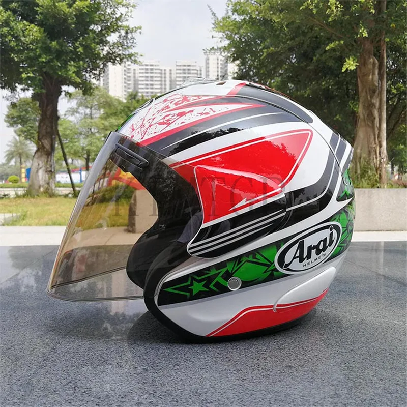 ARAI двойного назначения мотоциклетный шлем в виде черепа Capacete каско Новинка Ретро шлем мотоцикл открытый шлем Capacete