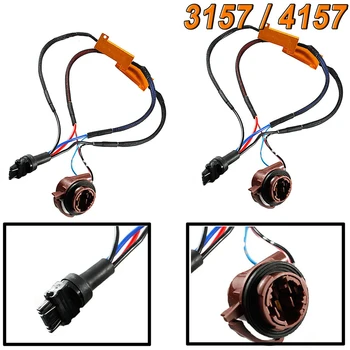 

Canbus Adapter Headlight Bulb LED Lamp Auto Decoder 1 pair LED LED 3157 Canbus Car Light 50W Load Resistor Flicker Decoders