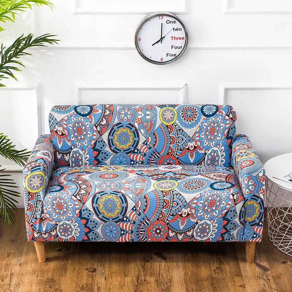 Эластичный чехол для дивана из мебель протектор 1/2/3/4-seater На Двоих Секционный Диван Чехлы для Гостиная - Цвет: Style 1