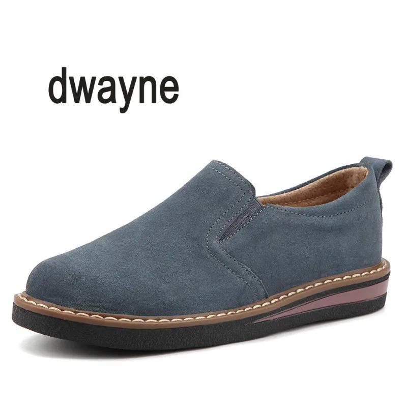 

2018 Fashion Spring Women Flats Sneakers Shoes Women Slip on Flat Loafers Suede Leather Shoes Handmade Boat Shoes Black Oxfords