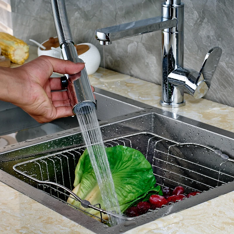 Полированный хромированный кран для ванной, кухни, кран на бортике с одной ручкой, смеситель горячей и холодной воды, кран для кухонной раковины