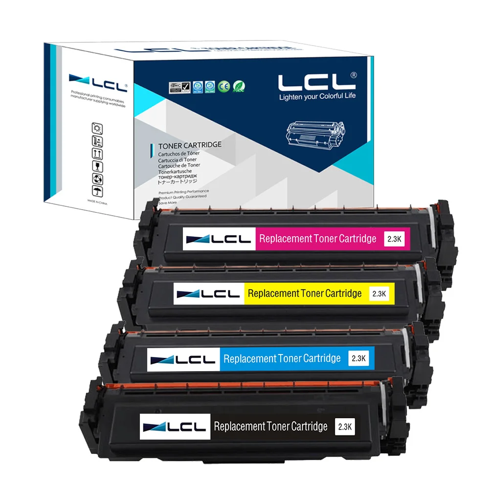 

LCL 410A CF410A  CF411A CF412A CF413A  410 (4-Pack) Toner Cartridge Compatible  for HP Color LaserJet Pro M452dn/M477fdw/M477fnw