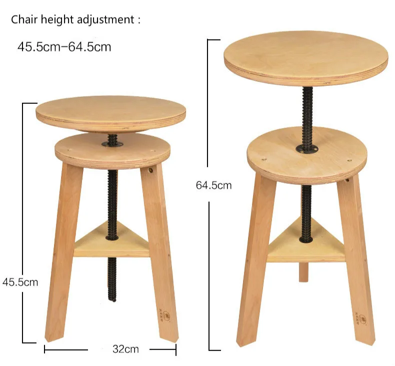 Мультифункциональный деревянный вращающийся вверх и вниз художественный стул для рисования деревянный открытый эскиз картина маслом эскиз табурет