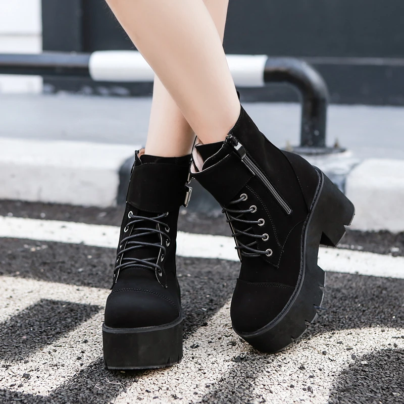 female goth boots