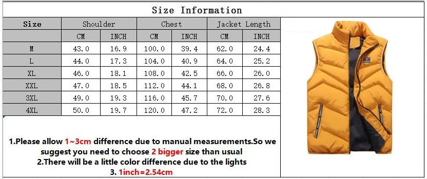 Мужская куртка, жилет без рукавов, зимний качественный однотонный Тонкий Повседневный жилет, мужской жилет с хлопковой подкладкой, мужские теплые жилеты 4XL