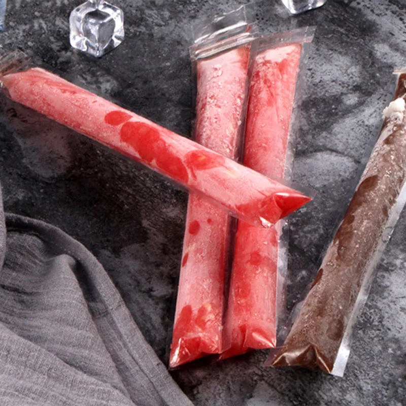 

20Pcs Ice Cream Bag High Quality Plastic Material DIY Popsicle Disposable Self-sealing Mold Bag Kitchen Accessories