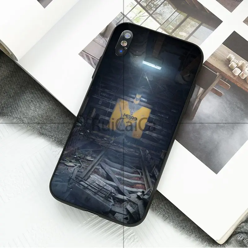 Ruicaica Game Metro 2033 черный ТПУ Мягкий силиконовый чехол для телефона iPhone 8 7 6 6S Plus 5 5S SE XR X XS MAX чехол