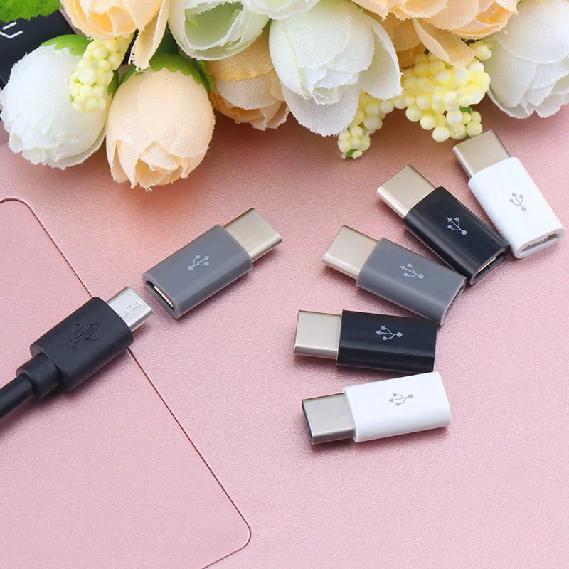 Mini 3pcs Micro USB to Type C Adapter for Xiaomi 4C Lg G5 Nexus 5x 6p Oneplus 2 Macbook USB-C 3.1 Android Data Cable Converter