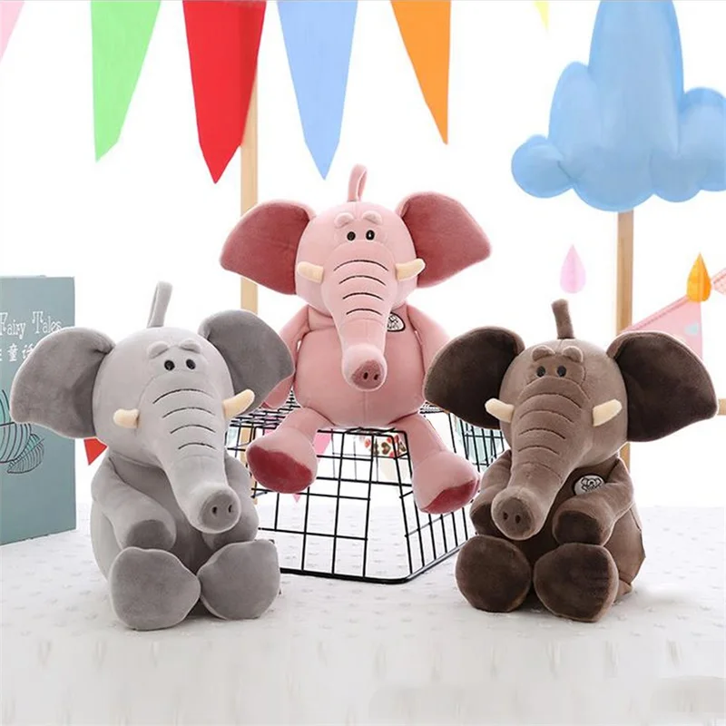 

Lazada Plush Elephant 2017 New Design Super Soft High Quality Cartoon Animal Toys Best Gifts for Kids Friends 11''