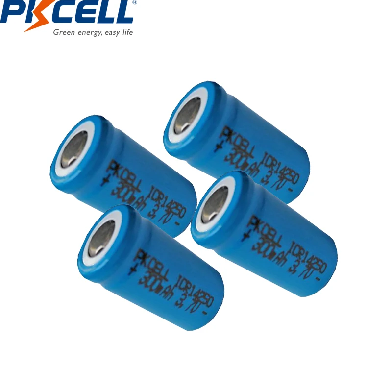 

5PCS ICR14250 1/2AA 300mah lithium battery 14250 3.7v li-ion rechargeable batteries for Laser Sight Instrument