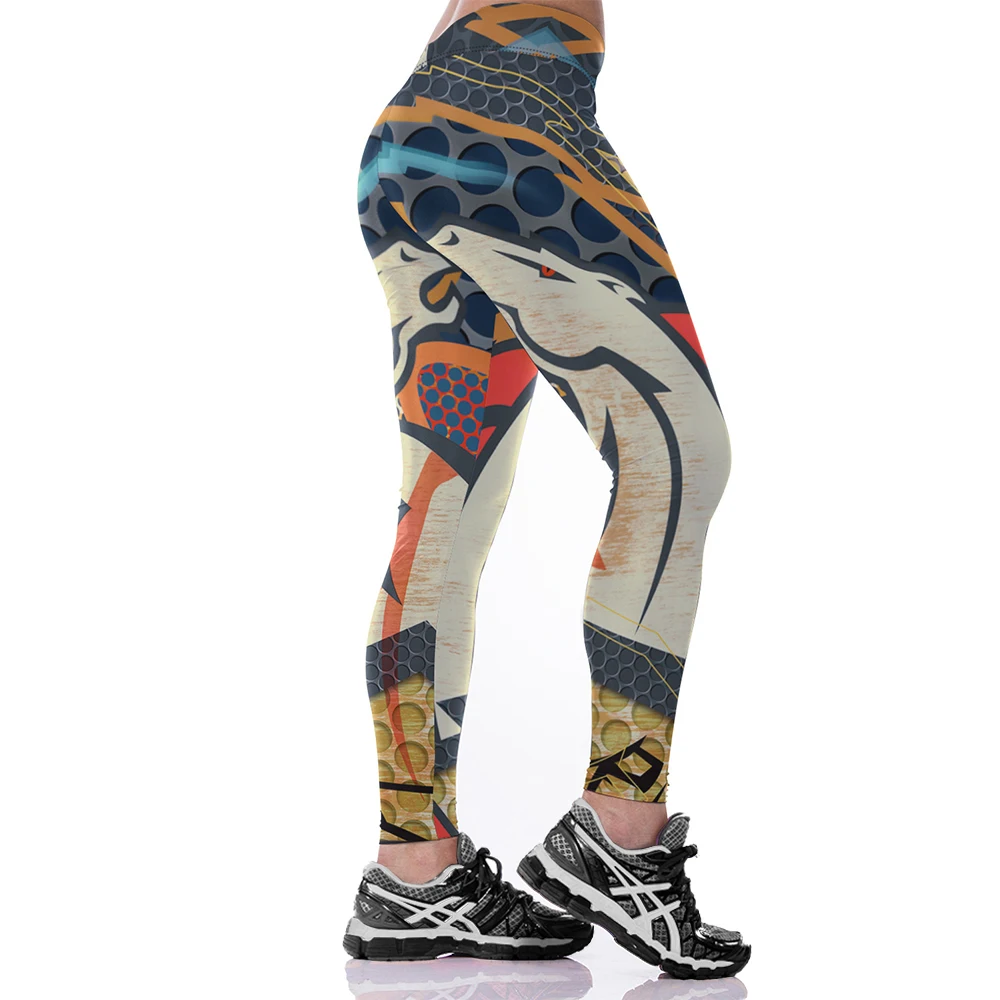 3D PRINT WOMEN LEGGINGS HIGH WAIST LEGGING DENVER BRONCO PRINTED WOMEN PANTS SLIM FITNESS LEGGINS