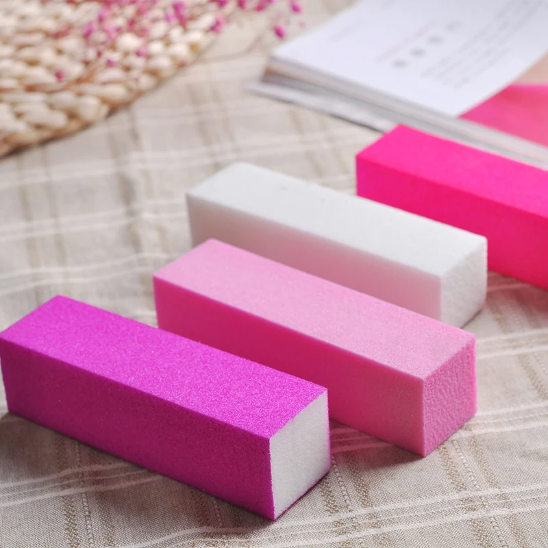 

10 Pcs/Set Fluorescent Color Nail Art Tip File Tofu Buffing Sanding Buffer Block Files Manicure Nail UV Gel Polish Manicure Tool