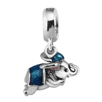 

2017 Pre-autumn 100% 925 Sterling Silver Jewelry Charm Bead Fits Silver Charm Bracelet & Choker Dumbo Figure Bead Diy Jewelry
