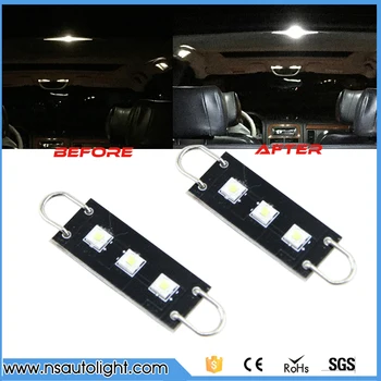 

2pcs Xenon White cree chip 1.72" 44mm 211-2 212-2 214-2 561 Rigid Loop Festoon LED Bulbs For Car Side Door Courtesy Lights