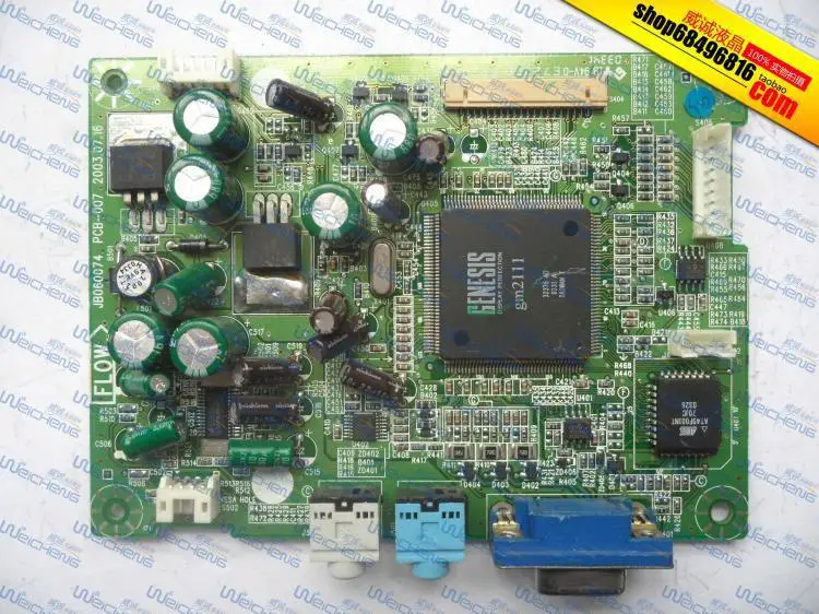 

Free Shipping> TFT RDT151LM logic board JB060074 PCB-007 E72376 driver board-Original 100% Tested Working