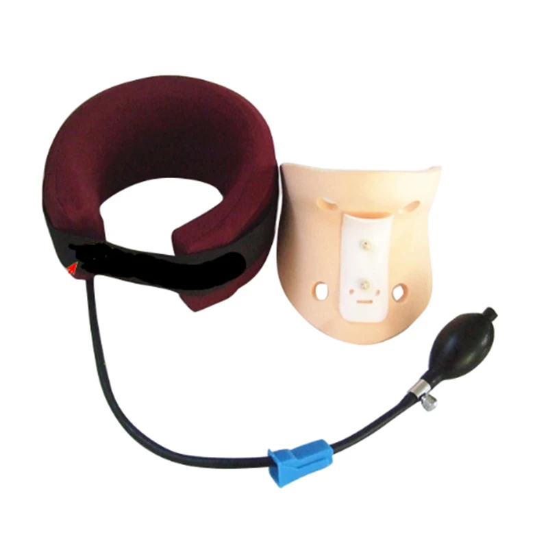 21x16cm Red inflatable cervical traction supports device neck vertebrae fixed belt Multi layer air chamber for daily health care 21x16cm Red inflatable cervical traction supports device neck vertebrae fixed belt Multi layer air chamber for daily health care