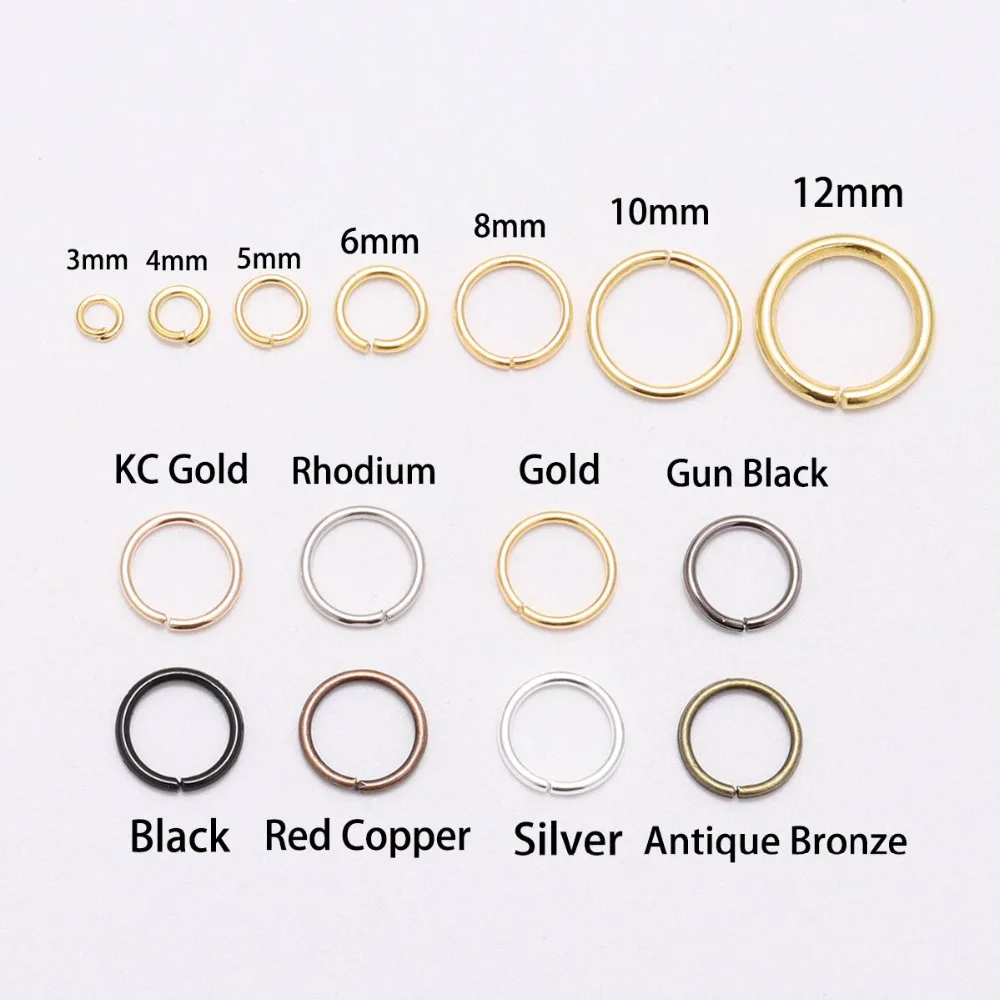 Gold Filled 5mm x 0.6mm Assorted Open Jump Ring Jewelry Supply