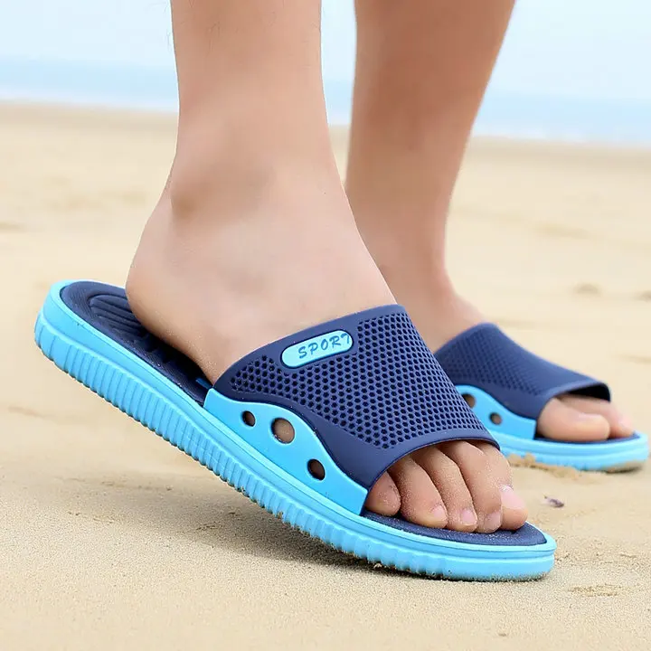 Fashion Beach Slipper Hot Sell Mens Leisure Walk Flip Flops Slide Indoor Outdoor Casual Beach Eva Shoes Slipper For M ( (3)