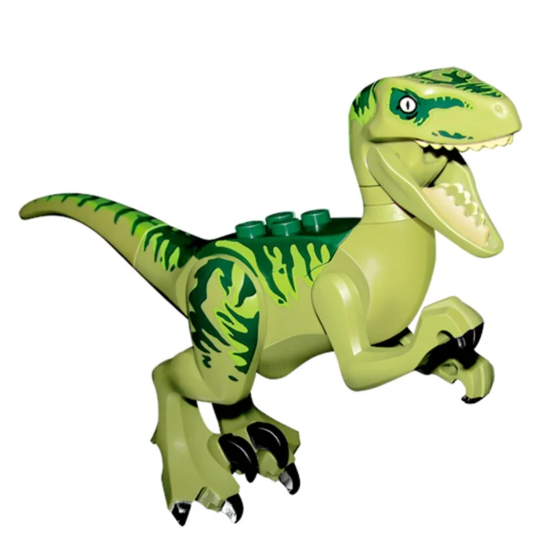 

Velociraptor Charlie DIY Blocks locking Toy Dinosaurs Echo Dark Green Tiny Models & Building Blocks Toys For Children locking