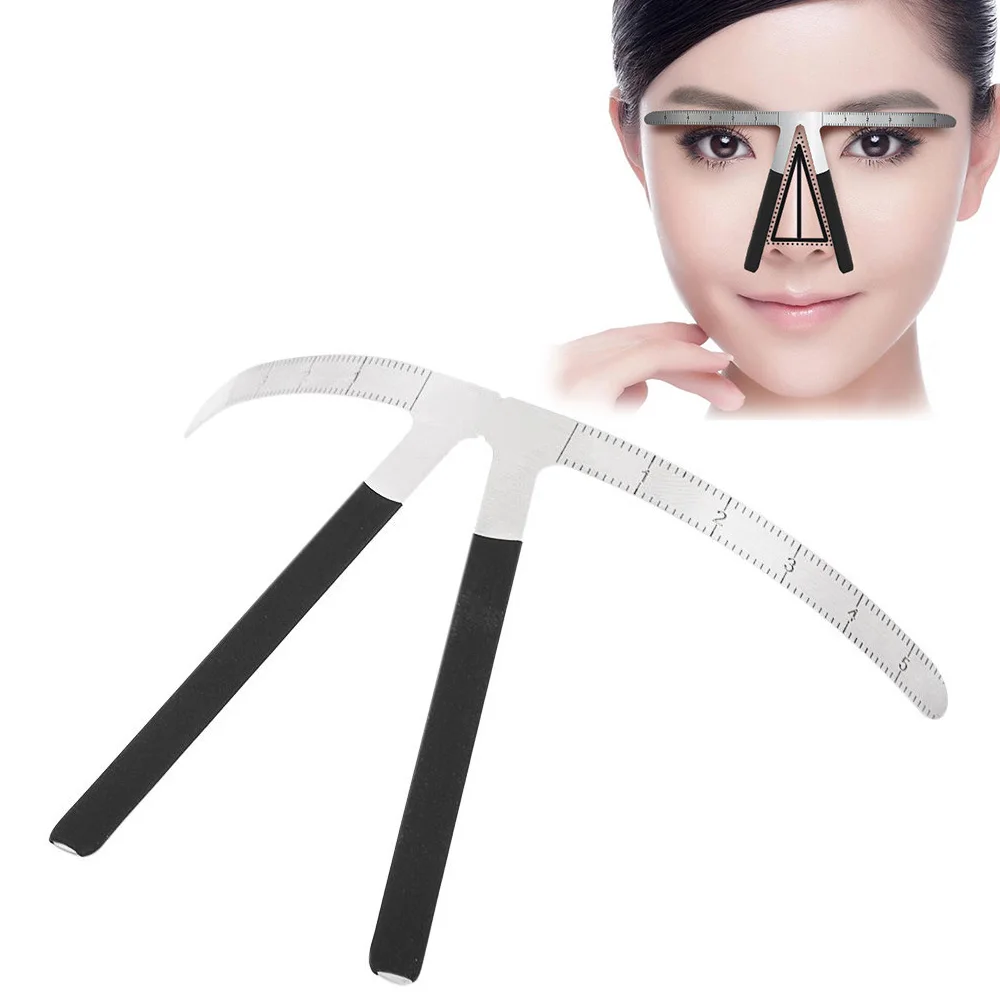 

1pc Easily-operated Microblading Eyebrow Balance Stencil Ruler Template Definition Permanent Eyebrow Balance Stencil Makeup Tool