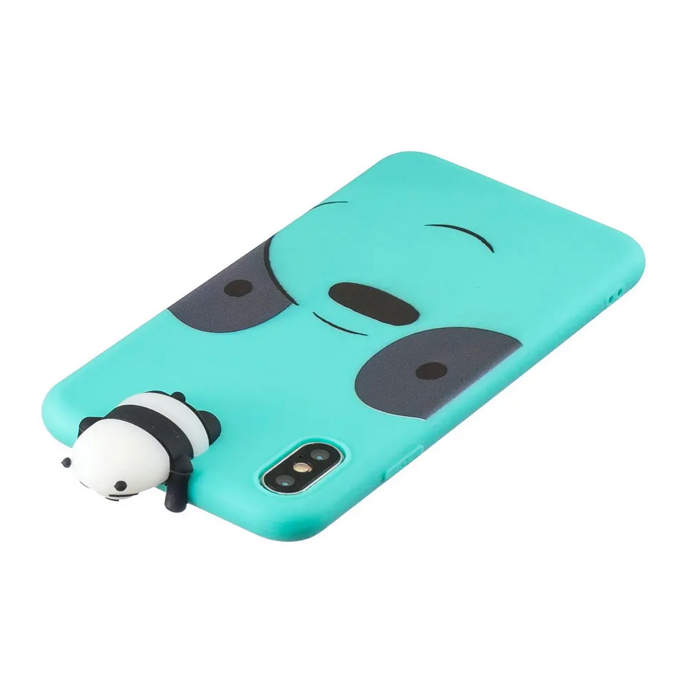 Силиконовый чехол для iphone 7 мягкий из ТПУ с 3D рисунком единорога свиньи медведя