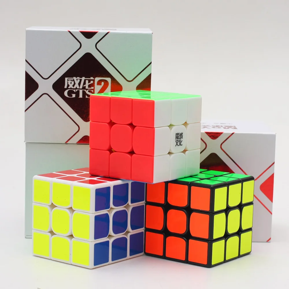Alta Qualidade Moyu Weilong Gts v2 m 3x3x3 Magnético Cubo Mágico Profissional Gts2 m 3x3 Velocidade Cubo Magico Cubo Brinquedo Educativo 2 magnético 3x3x3 cubo mágico profissional wca gts2