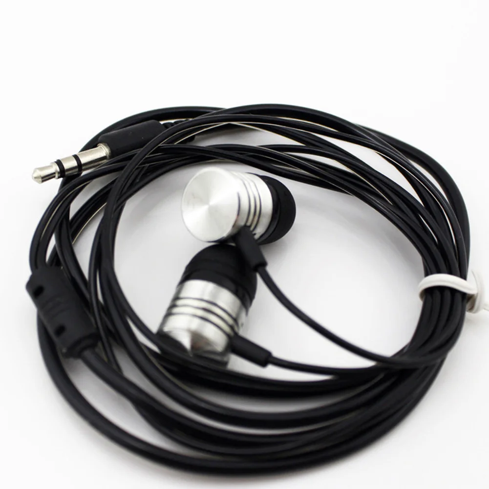 

Straight Insert Portable In-Ear Earphone Headsets Metal Straight Insert Music Bass Earphone For Audio Playing Device