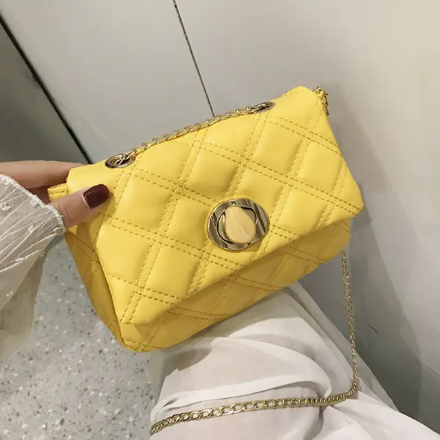 yellow satchel purse