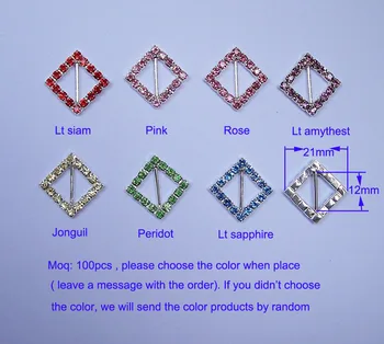 

(M0187C) 12mm inner bar rhinestone ribbon slider for wedding invitation card, silver plating