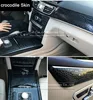 Faux peau de Crocodile 3D pour voiture, Film autocollant en cuir, Design de fissure rétro, décoration intérieure, style moto ► Photo 3/4