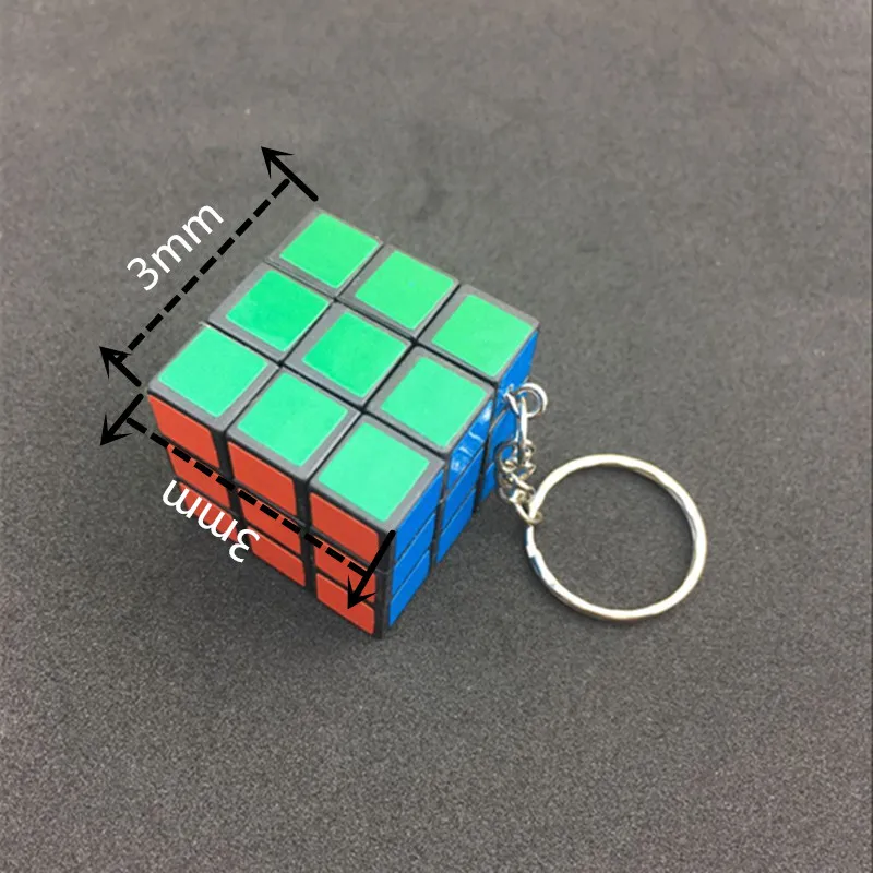 

Hot Selling Mini Magic Rubik Cube Key Ring Puzzle Key Chains Relieves Stress Toy Halloween Christmas Gift Bag Decor 1PCS