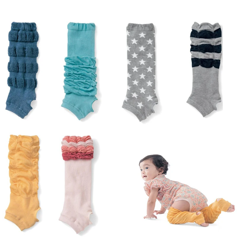 Casual Kintted Baby Leg Warmer Fashion Ruffles Kids Leg Warmer For Girls Baby Knee Pad Kids