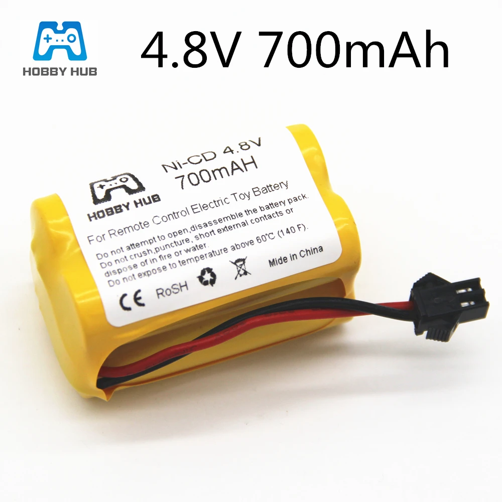 

4.8v 700mah Rechargeable ni-cd aa 4.8v bateria 4.8v nicd ni cd battery pack 4.8v 800mah for RC boat model car toy