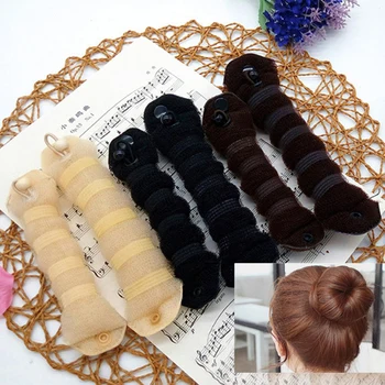 

1PCS Sponge Hair Styling Bun Maker Twist Curler Hair Roller Coiffure Hair Braider Magic French Sponge Easy DIY Hair Styling
