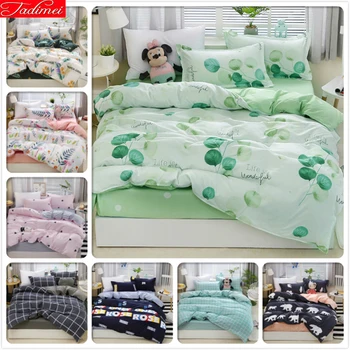 

Green Leaves Duvet Cover 3/4 pcs Bedding Set Adult Kids Child Soft Bed Linens Single Full Double Queen King Size 180x220 200x230