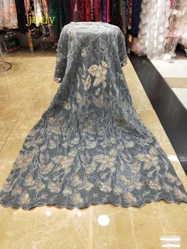 

stock 5yards/bag AX087# 5 color flannelette hollowed-out flower fabric for autumn and winter wedding dress fashion stage