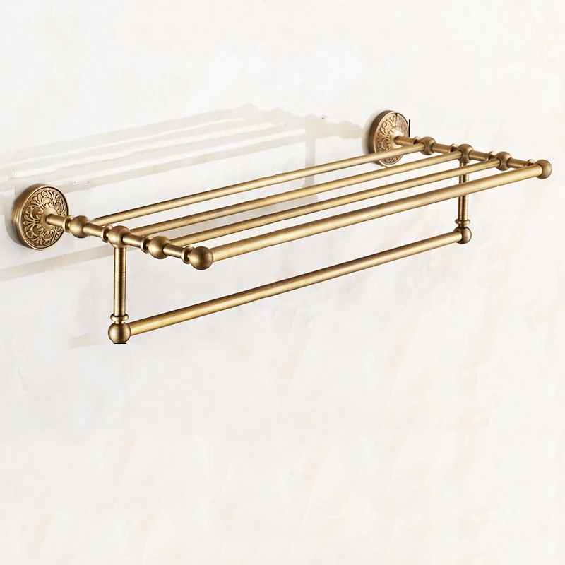 Free shipping classical archaize brass towel rack bath towel holder bath towel rack
