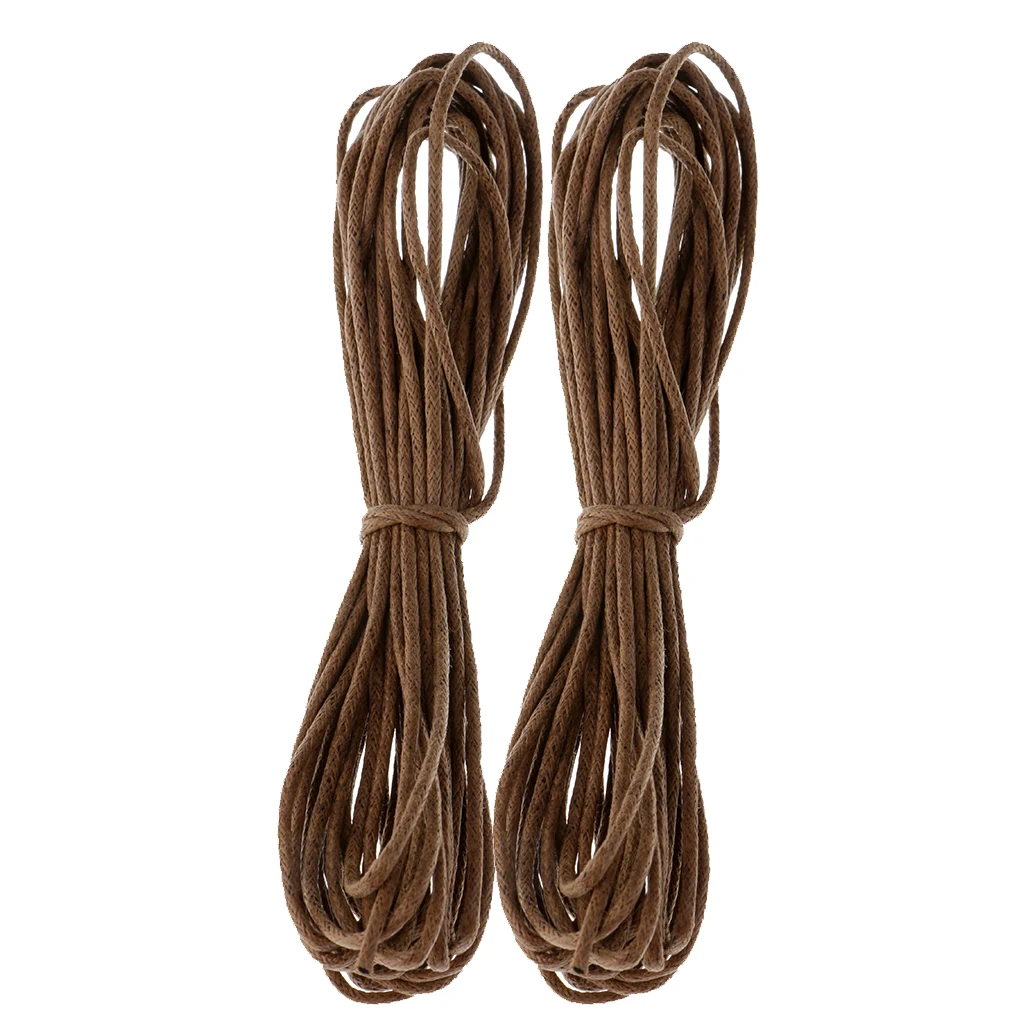 10yd 1.5mm Durable Handmade Leather String Jewelry Making Bracelet DIY Thread Cord for Necklace Bracelet Anklet Craft