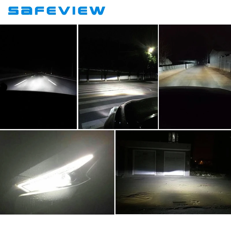 SAFEVIEW Автомобильный светодиодный светильник лампы H10 9005 HB3 9006 HB4 автомобилей