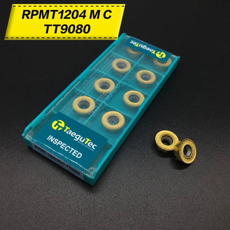 

10PCS RPMT1204 M C DP5320/RPMT1204 M C TT9080 R6 Carbide Insert Lathe Milling Mill cnc tools milling cutter