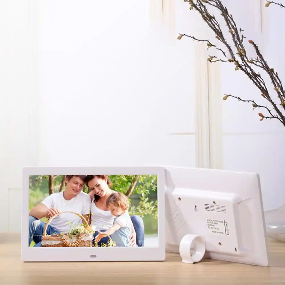 HobbyLane 10,1 дюймов широкоформатная цифровая фоторамка 1024x600 HD ультра-тонкий светодиодный электронный фотоальбом lcd фоторамка d25 - изображение