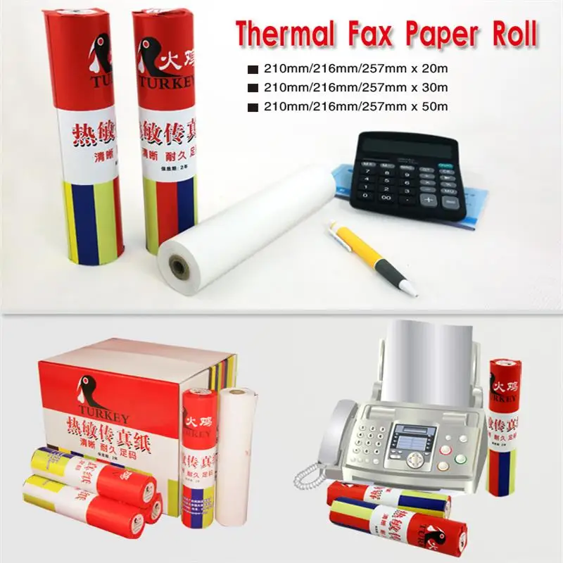 Thermal Fax Rolls 210 mm x 15 m x 12 mm 12 Fax Rolls of Thermal Paper 210/15/12; Certified HKR World 10 Rolls Thermal Fax Rolls 210 mm x 15 m x 12 mm 12 Fax Rolls of Thermal Paper 210/15/12; Certified HKR World 10 Rolls