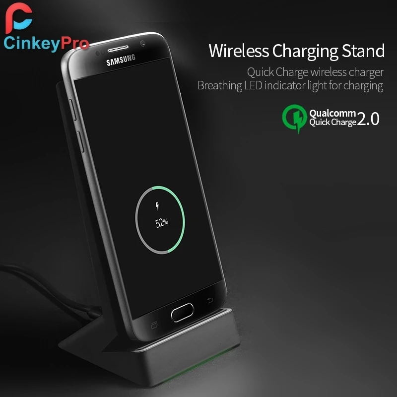 Держатель мобильного телефона W9 Qi Быстрое беспроводное зарядное usb устройство