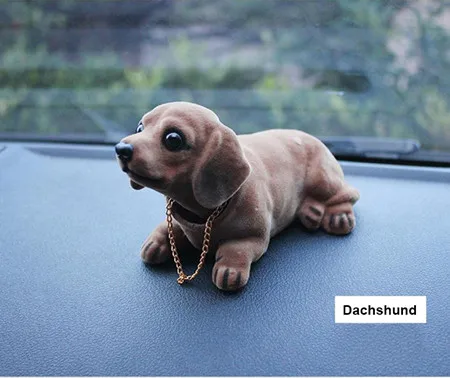 Игрушечная кукла с качающейся головой для собаки на приборной панели автомобиля, украшение для интерьера, подарок - Название цвета: Dachshund