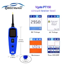 Vgate Мощность зонд PT150 автомобилей электрические цепи тестер Мощность сканирования же asAutek YD208 autel PS100 12-24 V инструменту диагностики